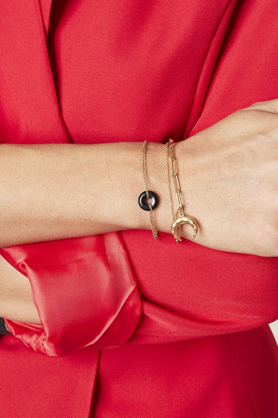 Bracelet Hooped Red Stainless Steel Picture3